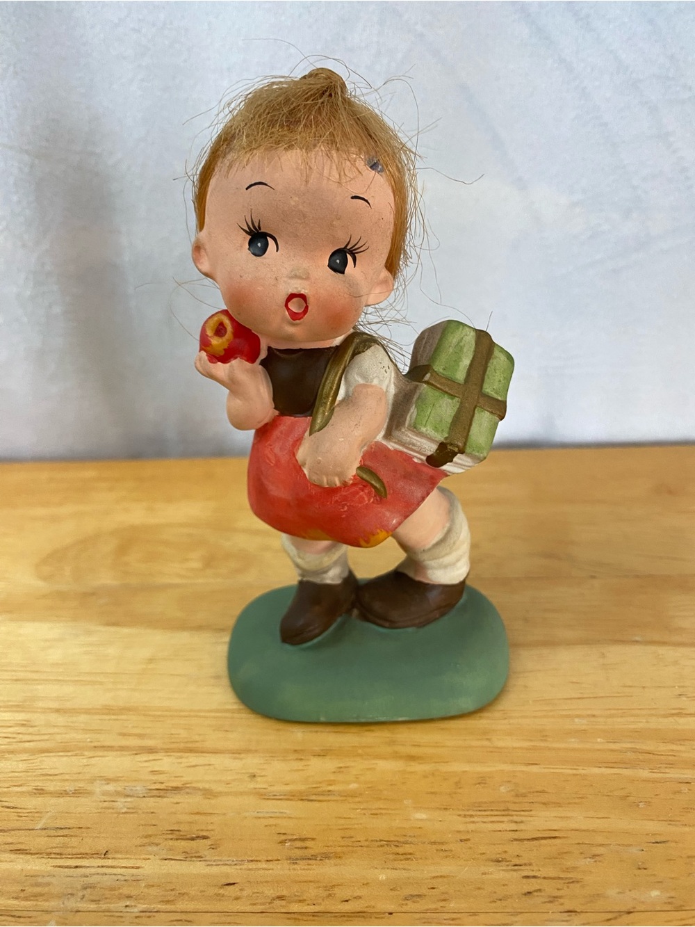 Vintage Napco Napcoware Red Hair School Girl Ceramic
Figurine, Japan